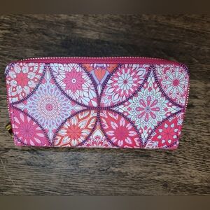 Pink Patterned Women's Wallet